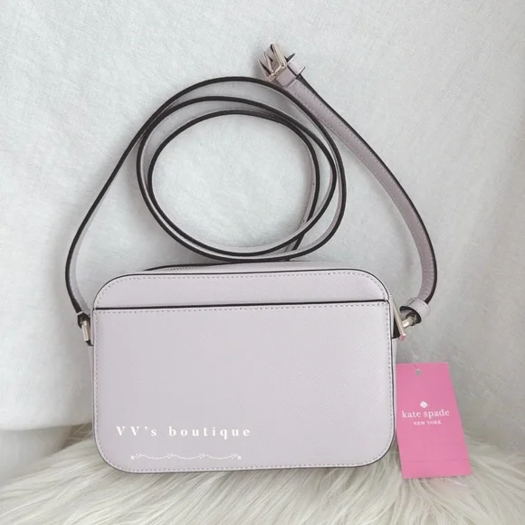 NWT Kate Spade Staci Mini Camera Crossbody Bag Lilac Moon Purple WLR00686